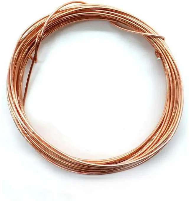 Main image of 18-Gauge Craft Wire 16.4 Feet Bare Solid Copper Wire, 1 mm Diameter, Compatible with Bendable Metal Craft Wire Compatible with Making Dolls Skeleton DIY Crafts