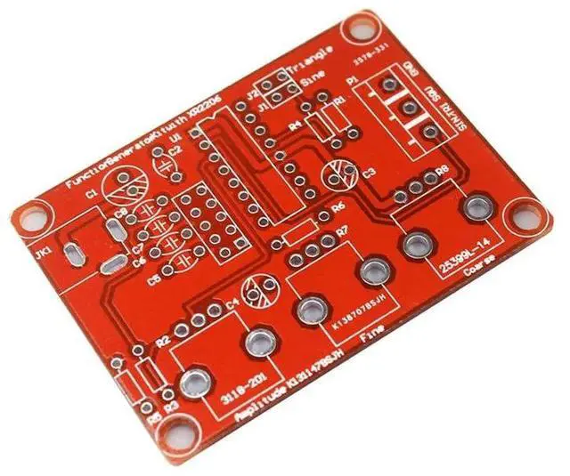 Alt view image 2 of 6 - XR2206 Signal Generator DIY Kit Sine/Triangle/Square Output 1Hz-1MHz Adjustable Frequency High Precision Function Signal Generator with Acrylic Case