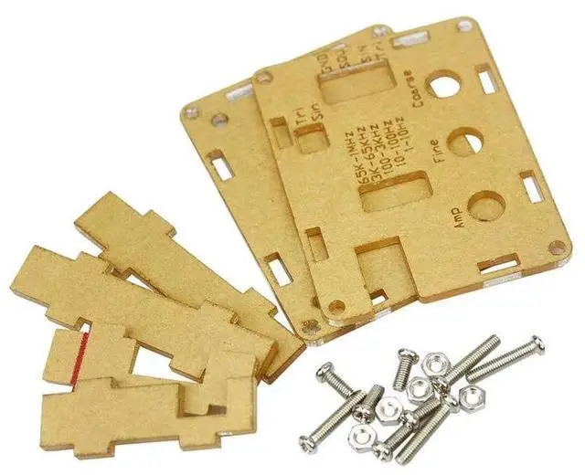 Alt view image 4 of 6 - XR2206 Signal Generator DIY Kit Sine/Triangle/Square Output 1Hz-1MHz Adjustable Frequency High Precision Function Signal Generator with Acrylic Case