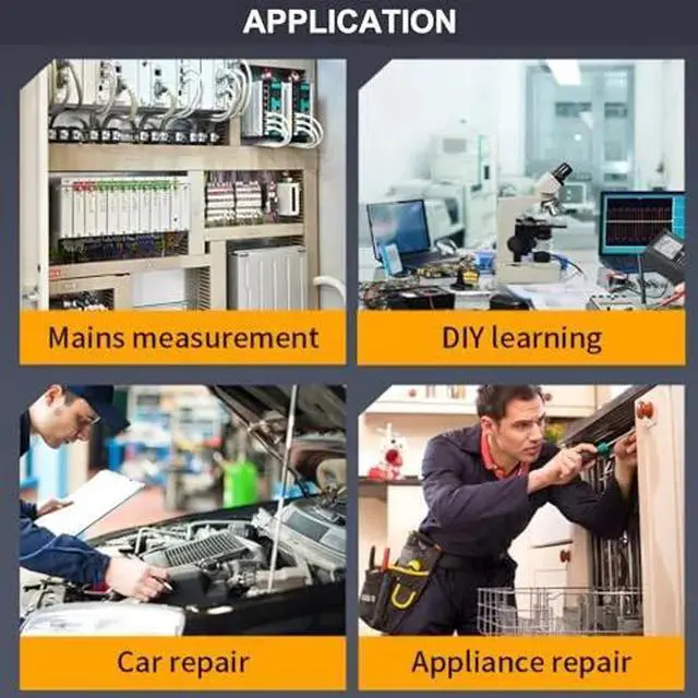 Alt view image 6 of 7 - DSO 153 Handheld Digital Oscilloscope Kit ,1M Bandwidth,5MS/s High Sampling Rate and Automatic Shutdown Portable Oscilloscope with 14 Adjustable Waveforms for DIY,Automotive Repair