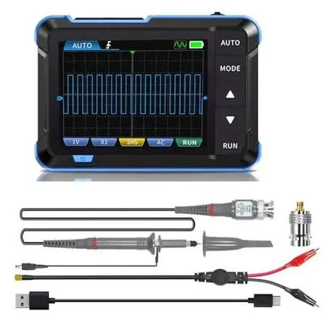 Main image of DSO 153 Handheld Digital Oscilloscope Kit ,1M Bandwidth,5MS/s High Sampling Rate and Automatic Shutdown Portable Oscilloscope with 14 Adjustable Waveforms for DIY,Automotive Repair