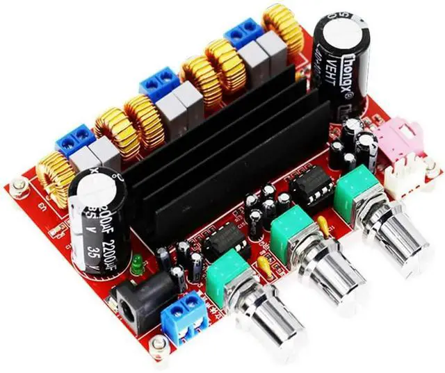 Main image of TPA3116 2.1-Channel Audio Amplifier Board DC12V-24V 2x50W + 100W Subwoofer Output Power AMP Module Board Speaker