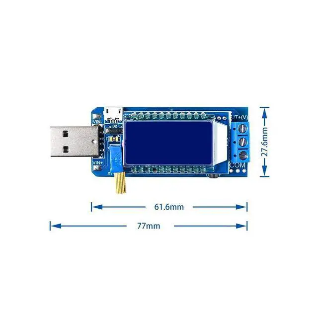 Alt view image 2 of 5 - DC-DC USB Step-Up/Step-Down Power Module LCD Display Power Supply Voltage Regulator Module 5V to 3.3V 9V 12V 24V