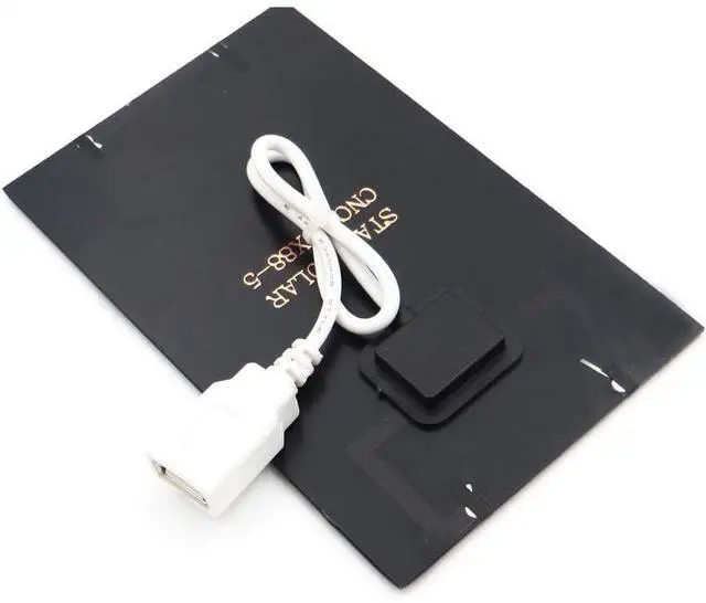 Alt view image 3 of 6 - USB Attached Polysilicon Solar Panel Glue Solar Cell Battery Charger DIY Solar Product Mini Small Solar Panel Module Kit Polycrystalline Silicon Encapsulated in Waterproof Resin