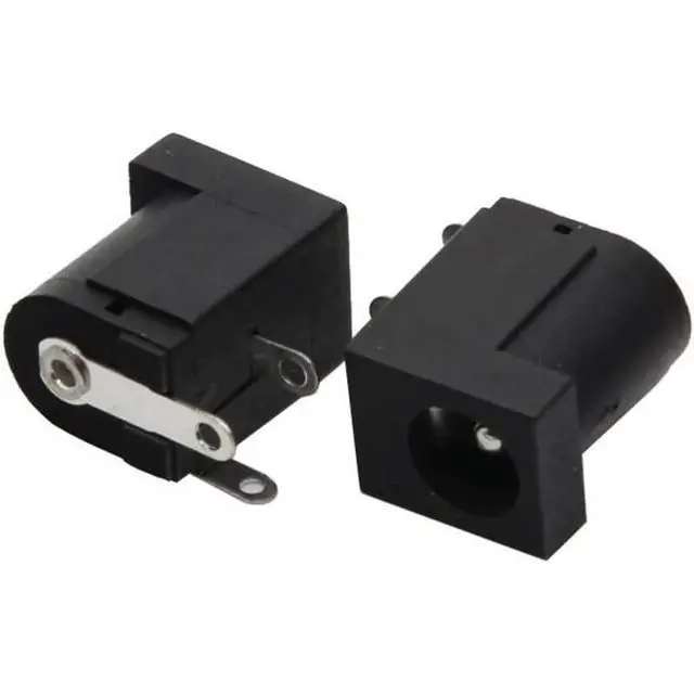Alt view image 4 of 6 - 10PCS 2.1mm x 5.5mm Connector 3 Pins PCB Mounting Female DC Power Barrel Jack DC Power Socket