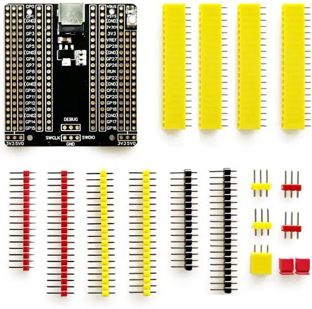 Alt view image 3 of 5 - Compatible with Raspberry Pi PICO Breakout Board IO Shield Development Board Prototype Expansion Board with 2.54mm Pin Header