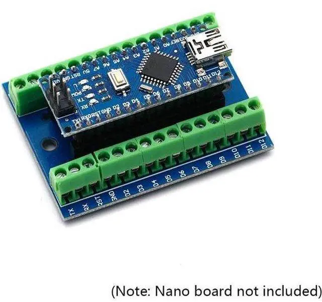 Alt view image 6 of 6 - 2pcs Terminal Adapter Expansion Board IO Shield V1.O Replacement Compatible with Arduino Mini Nano Board V3.0 Projects