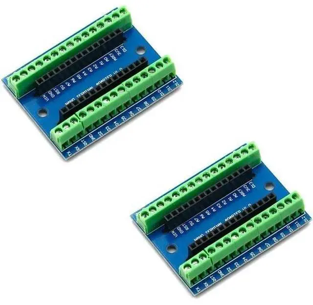 Main image of 2pcs Terminal Adapter Expansion Board IO Shield V1.O Replacement Compatible with Arduino Mini Nano Board V3.0 Projects