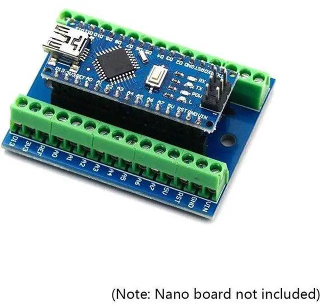Alt view image 5 of 6 - 2pcs Terminal Adapter Expansion Board IO Shield V1.O Replacement Compatible with Arduino Mini Nano Board V3.0 Projects