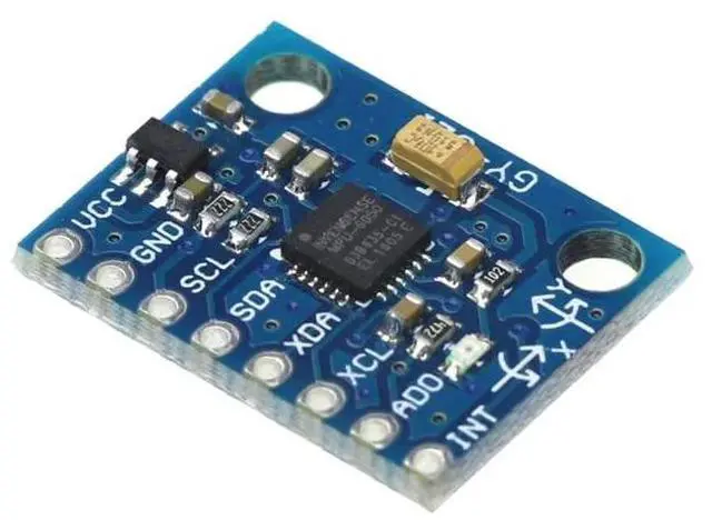 Alt view image 2 of 4 - 2pcs GY-521 MPU-6050 Gyroscope Sensor Module Triaxial Acceleration Gyroscope 6-axis Accelerometer Gyroscope Sensor Module 16-bit AD Converter Data Output IIC I2C for Arduino