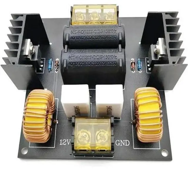 Alt view image 3 of 5 - Induction Heating Module Heat Generation high-Power high-Voltage Generator Drive Board DC12V 20A Tapless ZVS