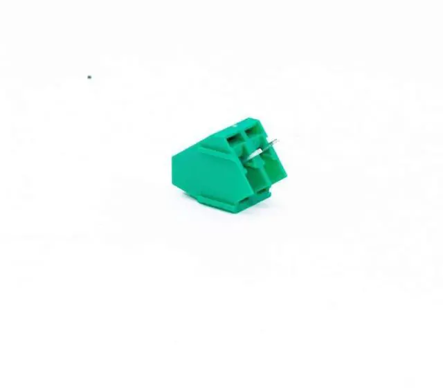 Alt view image 5 of 5 - 10PCS 5mm Pitch Screw Terminal Block Connector 2 Pin Straight Leg KF350 Copper Green PCB Terminal Blocks