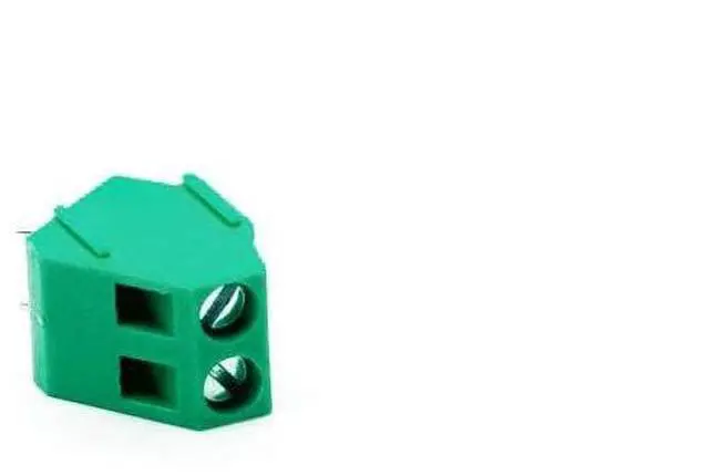 Alt view image 4 of 5 - 10PCS 5mm Pitch Screw Terminal Block Connector 2 Pin Straight Leg KF350 Copper Green PCB Terminal Blocks