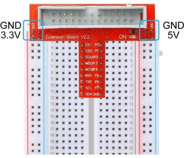 Alt view image 6 of 7 - GPIO Breakout Expansion Board Compatible with Raspberry Pi, T-Type Expansion Board