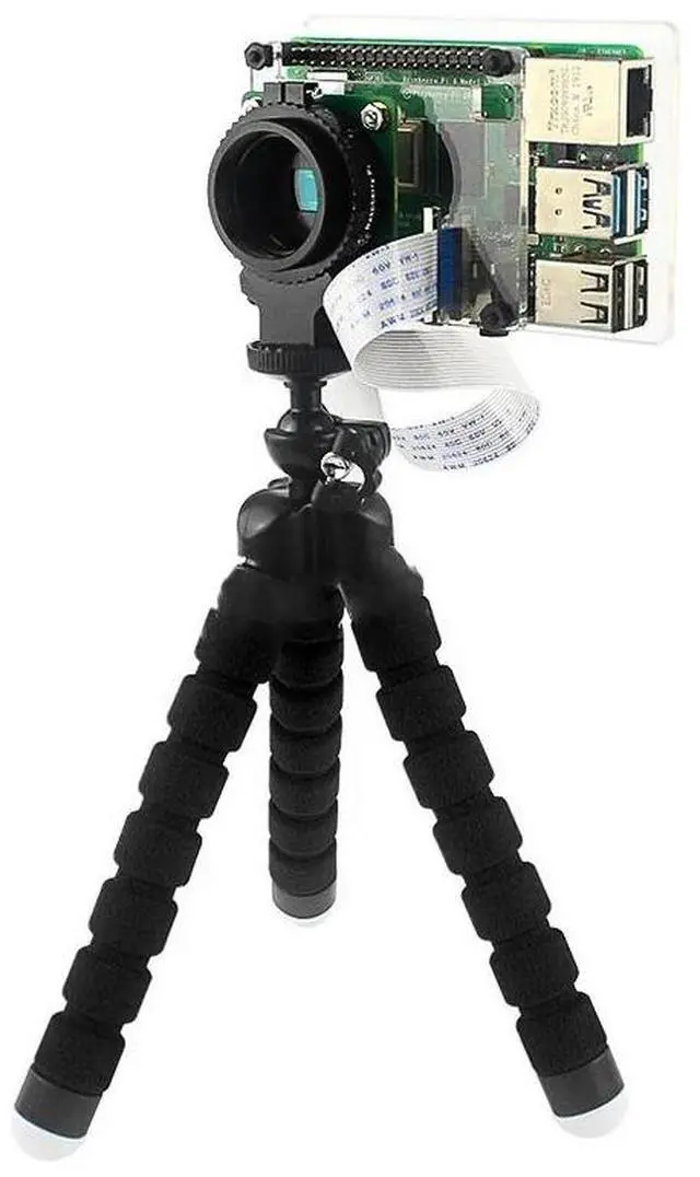 Main image of HD Camera Case Acrylic Heat Dissipation Tripod Camera Module Lens for Raspberry Pi 3B/3B+/4B