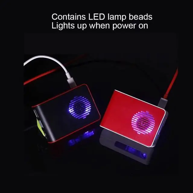 Alt view image 4 of 6 - Case with Dazzling LED Cooling Fan, Raspberry pi Heatsink for Raspberry pi 4 4