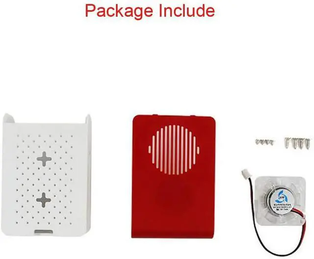 Alt view image 6 of 6 - Case with Dazzling LED Cooling Fan, Raspberry pi Heatsink for Raspberry pi 4 4