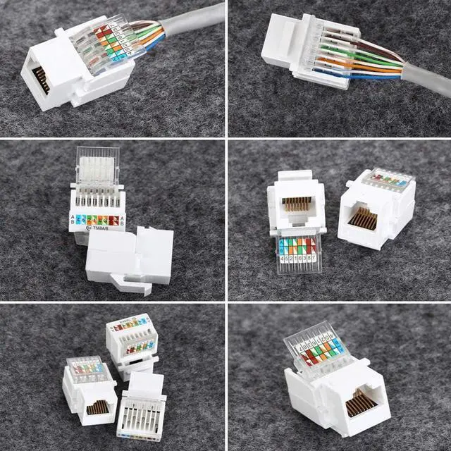 Alt view image 3 of 6 - 10 pcs RJ45 Connectors Cat6 Connector RJ45 Ends Ethernet Cable Crimp Connectors