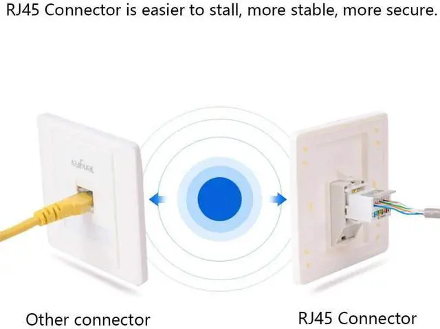 Alt view image 5 of 6 - 10 pcs RJ45 Connectors Cat6 Connector RJ45 Ends Ethernet Cable Crimp Connectors