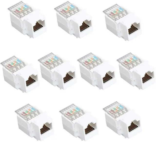 Main image of 10 pcs RJ45 Connectors Cat6 Connector RJ45 Ends Ethernet Cable Crimp Connectors