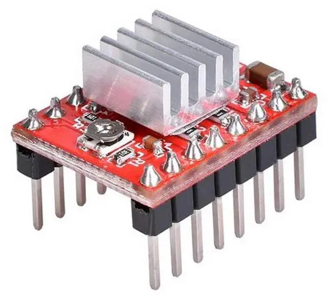 Alt view image 2 of 5 - 6 pcs A4988 Stepper Motor Driver Board with Heat Sink Compatible with 3D Printer CNC Engraving Machine