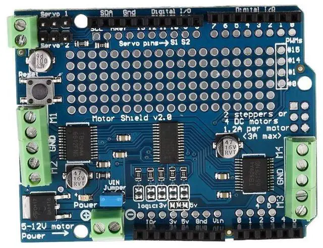 Alt view image 2 of 5 - TB6612 Motor/Stepper/Servo Shield