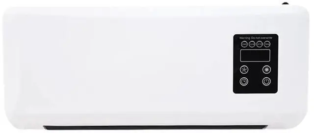 Alt view image 2 of 7 - Heater Household Bathroom Heater Wall-Mounted Electric Heater Dual-Purpose Electric Heater Fast Heating US Plug,1 x Wall-mounted heater 1 x Plug