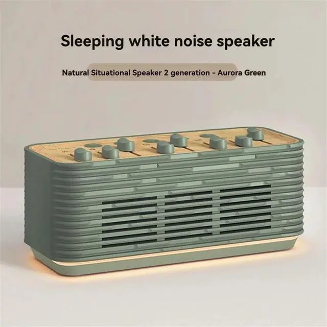 Alt view image 7 of 7 - White Noise Sleep Sound Bluetooth Speaker Machine with 8 Nature Sound Mini Speaker Music Center Wireless Home B
