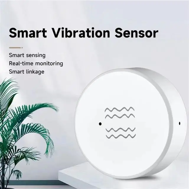 Alt view image 3 of 7 - 4PCS Tuya ZigBee Smart Vibration Sensor Real Time Monitoring Door Window Detection Alarm Smart Home Security System,4 x Tuya ZigBee Smart Vibration Sensor,White