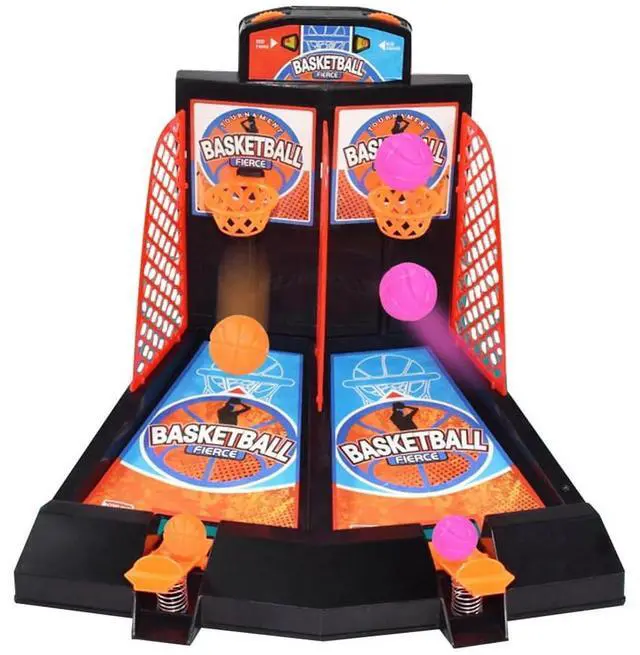 Main image of 2-Player Desktop Basketball Game Finger-Controlled Mini Basketball Court, Fun Tabletop Sports Game for Home and Office