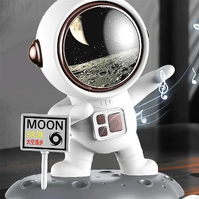 Alt view image 6 of 6 - Astronaut Shaped Bluetooth Speaker Desktop Ornament HIFI Music with Good Sound Quality 5.0 Chip USB Interface