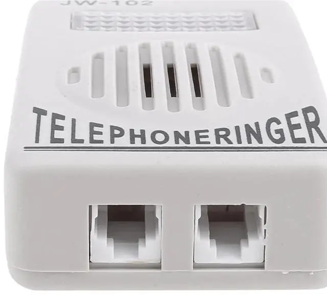 Alt view image 6 of 7 - 2X Telephone Ringer Phone Amplifier Wall Ring Speaker Strobe Light Flasher Bell Extra-Loud Sound,2 x Telephone Ringer,White