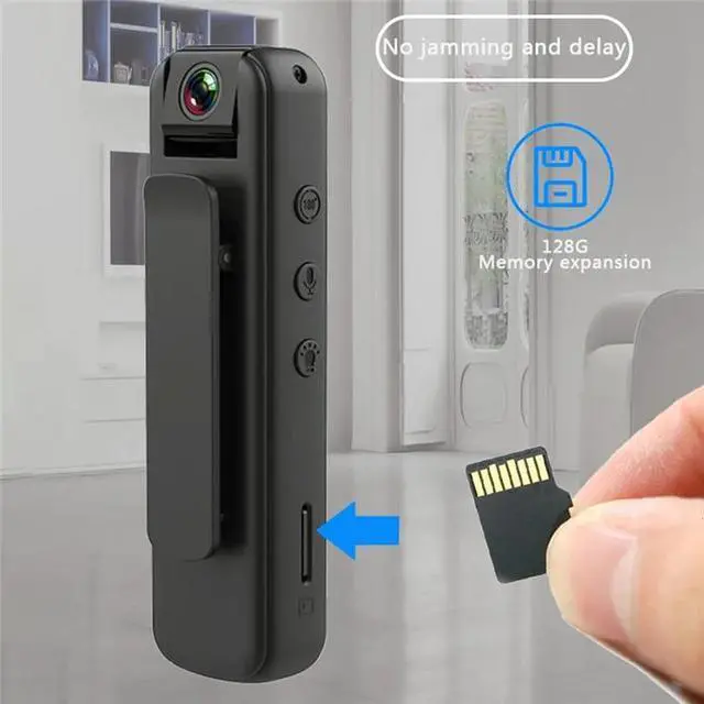 Alt view image 2 of 7 - 1080P HD Mini Wifi Recorder Camera Motion Camera Outdoor Camera Enforcement Recorder Security Body Camera,1 x Wifi Recorder Camera 1 x USB Cable 1 x English manual,Black