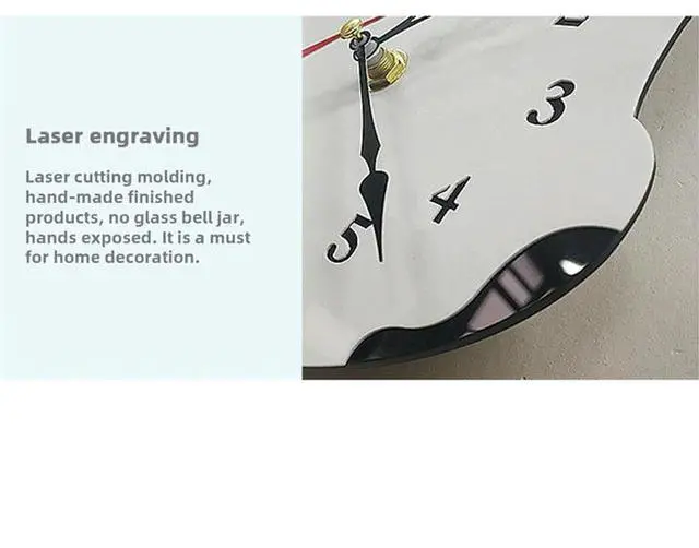 Alt view image 4 of 6 - Dog Wall Clock Home Decor Clock Children's Bedroom Wall Decor Dog Wagging Tail Clock Gifts for Children Birthday Black,1 x Wall clock 1 x Nail,Black