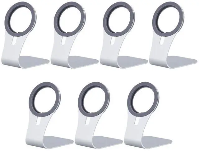 Alt view image 2 of 6 - Magnetic Cell Phone Charger Stand Magnetic Phone Stand Aluminum Alloy Stand Fast Wireless Charging Stand,1 * Magnetic Cell Phone Charger Stand,Silver