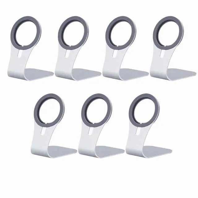 Main image of Magnetic Cell Phone Charger Stand Magnetic Phone Stand Aluminum Alloy Stand Fast Wireless Charging Stand,1 * Magnetic Cell Phone Charger Stand,Silver