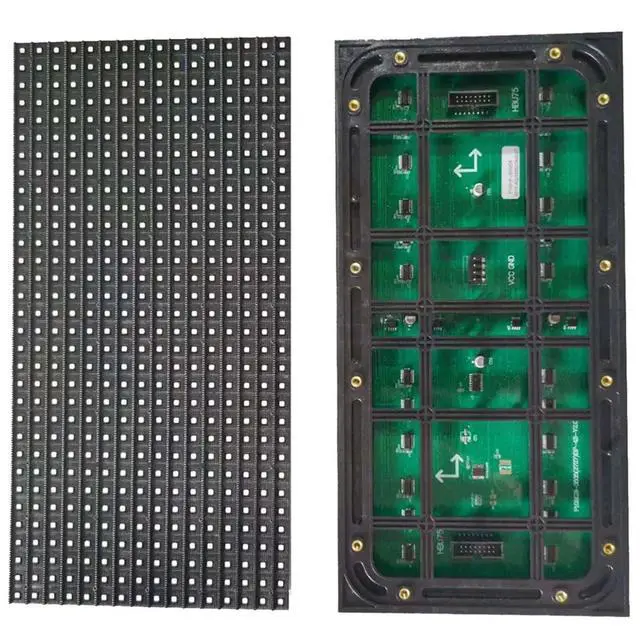 Alt view image 4 of 7 - 4Pcs P10 Full Color Outdoor LED Module HUB75 SMD3535 32x16 Pixels LED Display Panel 320x160mm 1/4S Driver,4 x LED Display Unit Board 4 cord 4 x cable,Black