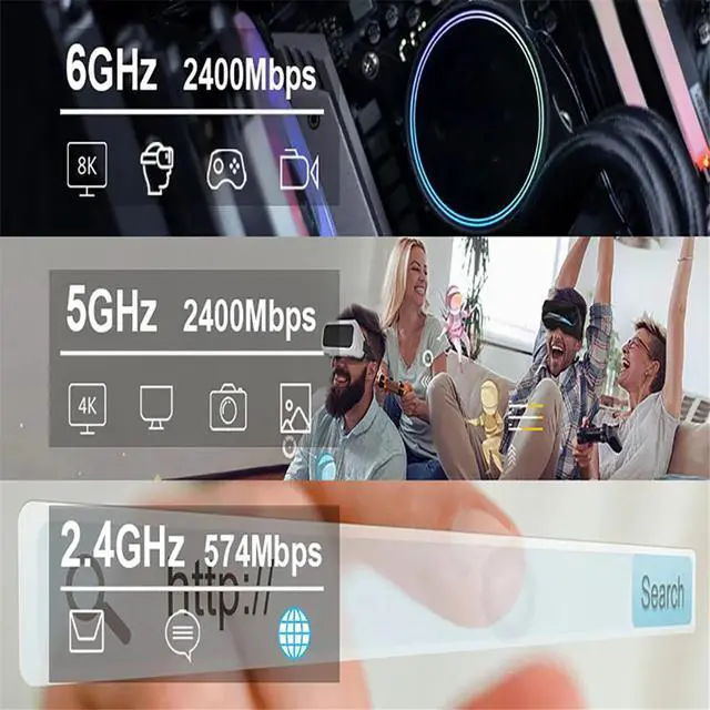 Alt view image 5 of 7 - WiFi 6E AX210 Bluetooth 5..2 Wireless Network Card 5374Mbps 2.4Ghz 5Ghz 6Ghz 802.11ax Wifi Adapter for PC Laptop ABS Photo Color,1 x Wireless Network Card