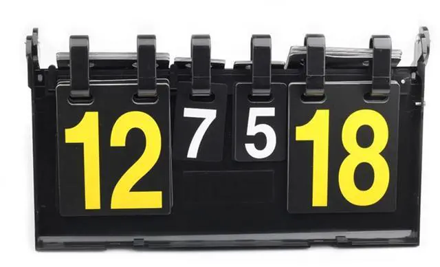 Alt view image 3 of 5 - 3X 4 Digit Score Board Basketball Football Volleyball Sport Table Tennis Scoreboard Waterproof Scoreboard