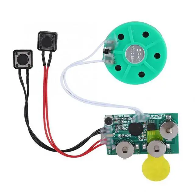 Alt view image 4 of 7 - 3X DIY Voice Module Card 4 Minutes Recording Playback Voice Sound Chip Voice Greeting Card for Holiday Luggage,3 x Voice Sound Chip,Green
