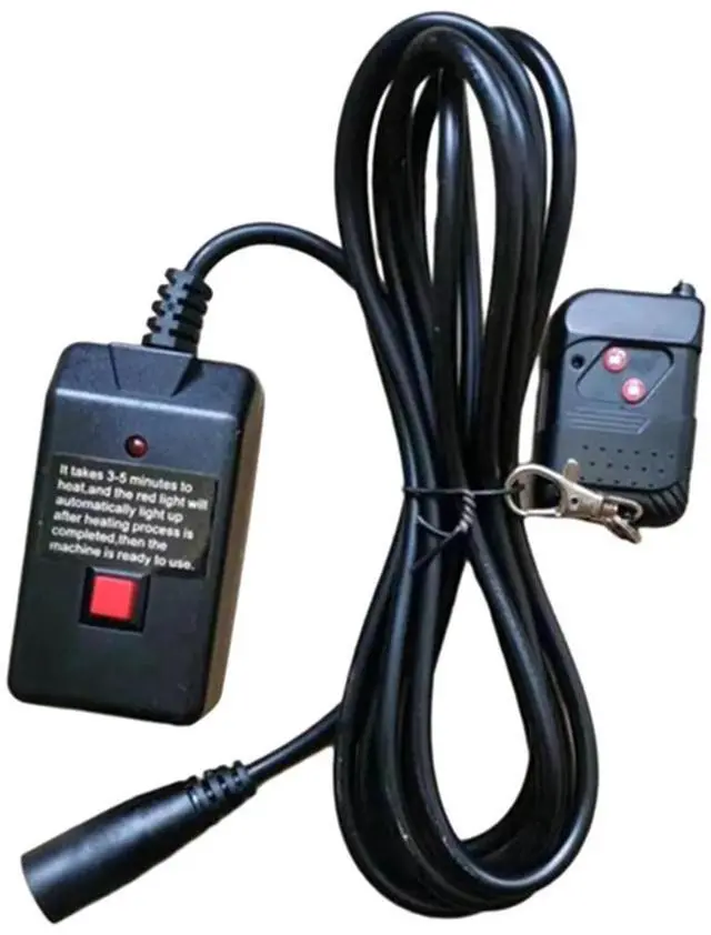 Main image of Smoke Fog Machine Wired Remote Control Remote Controller Receiver for 400W 900W 1500W Stage Effects Fogger,1 * Smoke Fog Machine kit,Black