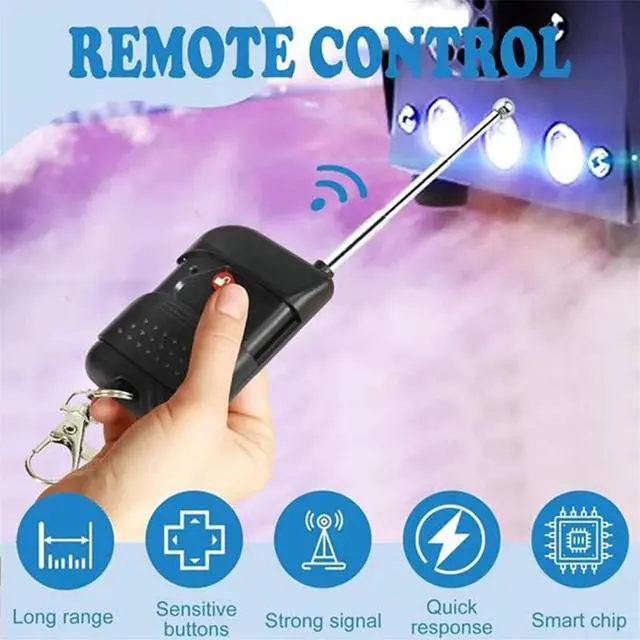 Alt view image 5 of 5 - Smoke Fog Machine Wired Remote Control Remote Controller Receiver for 400W 900W 1500W Stage Effects Fogger,1 * Smoke Fog Machine kit,Black