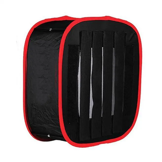 Alt view image 4 of 7 - Portable Softbox LED Light Panel Diffuse Light Room Lighting Modifier for LED Light cloth Black&Red,1 x Collapsible Softbox