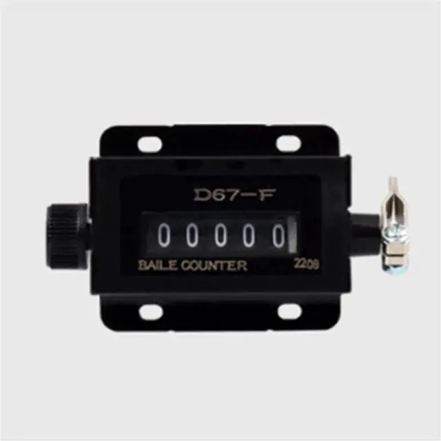 Alt view image 4 of 7 - Mini Digital Counter 0-99999 6Digit Number Hand Tally Click Timer Mechanical Resettable Manual Pull Stroke Counter D94-S,1 * Mini Digital Counter