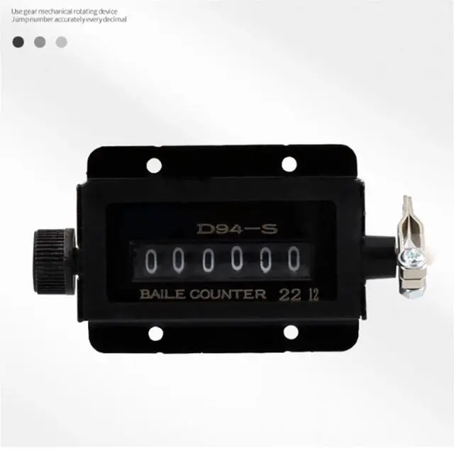 Alt view image 5 of 7 - Mini Digital Counter 0-99999 6Digit Number Hand Tally Click Timer Mechanical Resettable Manual Pull Stroke Counter D94-S,1 * Mini Digital Counter