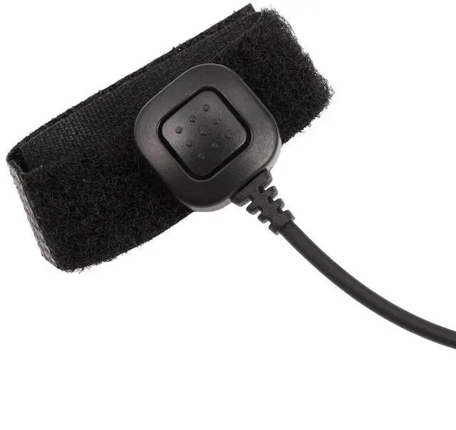 Alt view image 6 of 7 - 2X 3.5mm Adjustable Throat Mic Microphone Covert Acoustic Tube Earpiece Headset with Finger PTT for Android,2 x Throat Mic earphone 2 x Spare earplug,black