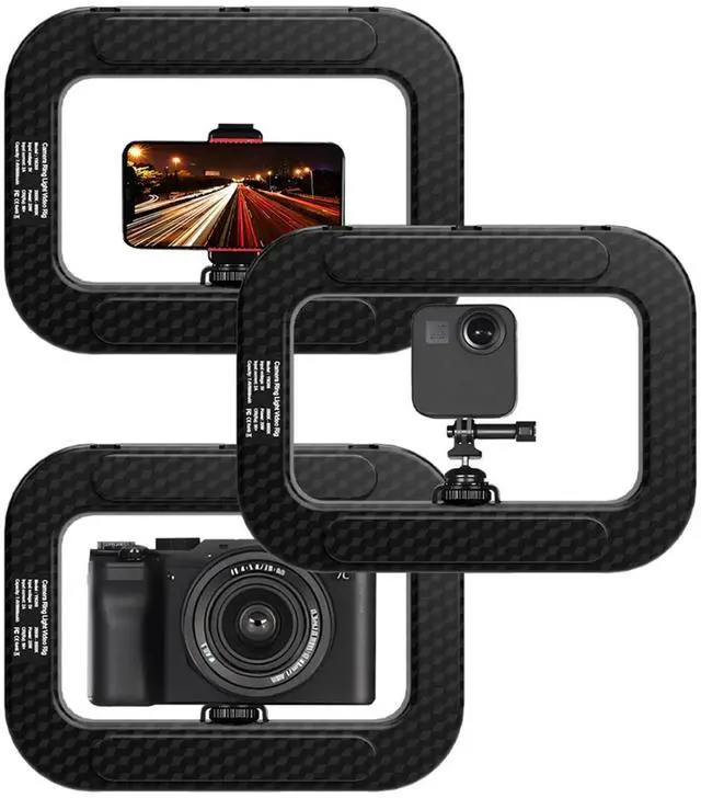 Alt view image 3 of 5 - LED Ring Lighting Photography Rechargeable Selfie Light, Portable Mobile Phone Live Video, Makeup Studio Fill Light,1 * Fill Light 1 * Mobile phone holder