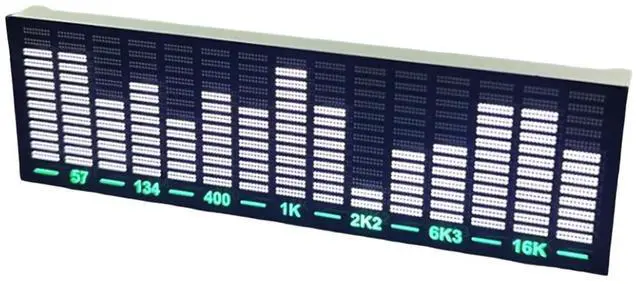 Alt view image 5 of 5 - LED Lights Music Spectrum Pickup Rhythm Analyzer Light Display Voice Control Audio Level Indicator Car Atmosphere Lights,1 set x LED audio spectrum display lights