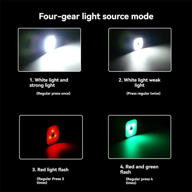 Alt view image 5 of 7 - 2 Pack Running Lights for Runners, Night Dog Walking Light, for Night Safety, Chest Light Jogging Gear,2 x Night Dog Walking Light,Black