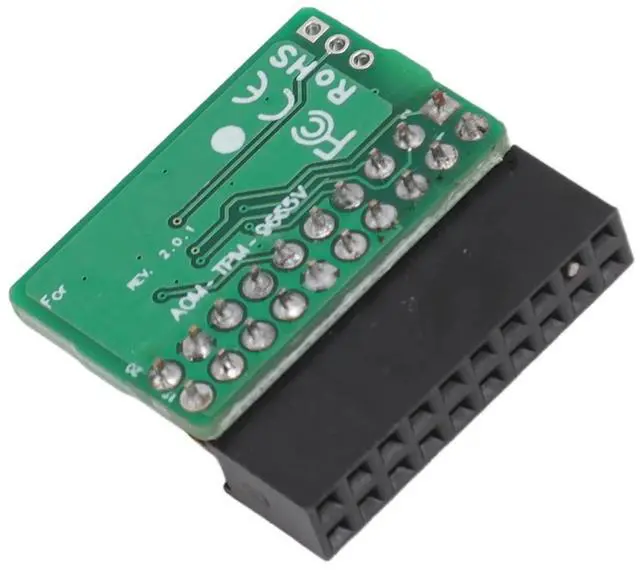 Alt view image 2 of 7 - 20Pin TPM 2.0 Module Vertical Trusted Platform Module for AOM TPM 9665V TCG 2.0,1 x TPM 2.0 Module(Due to different product batches, the appearance may be different, which does not affect use.),Green